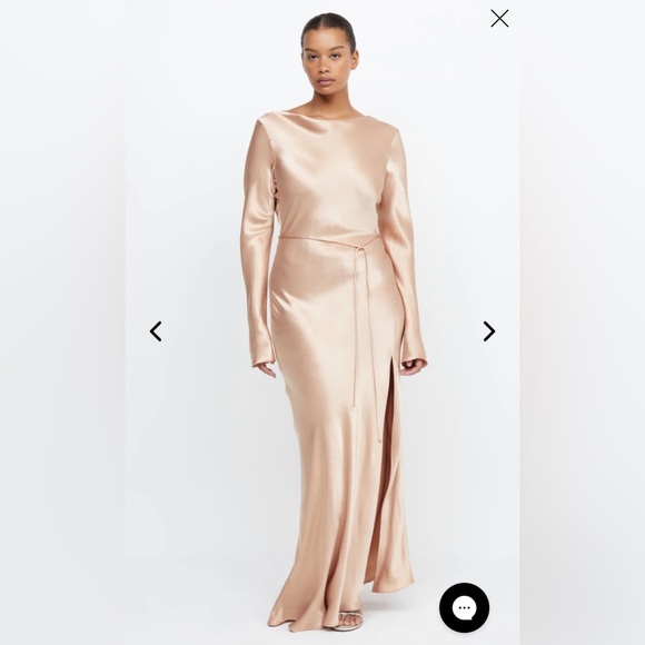 NWT moon dance long sleeve maxi dress size US2 Kendall - Picture 2 of 9